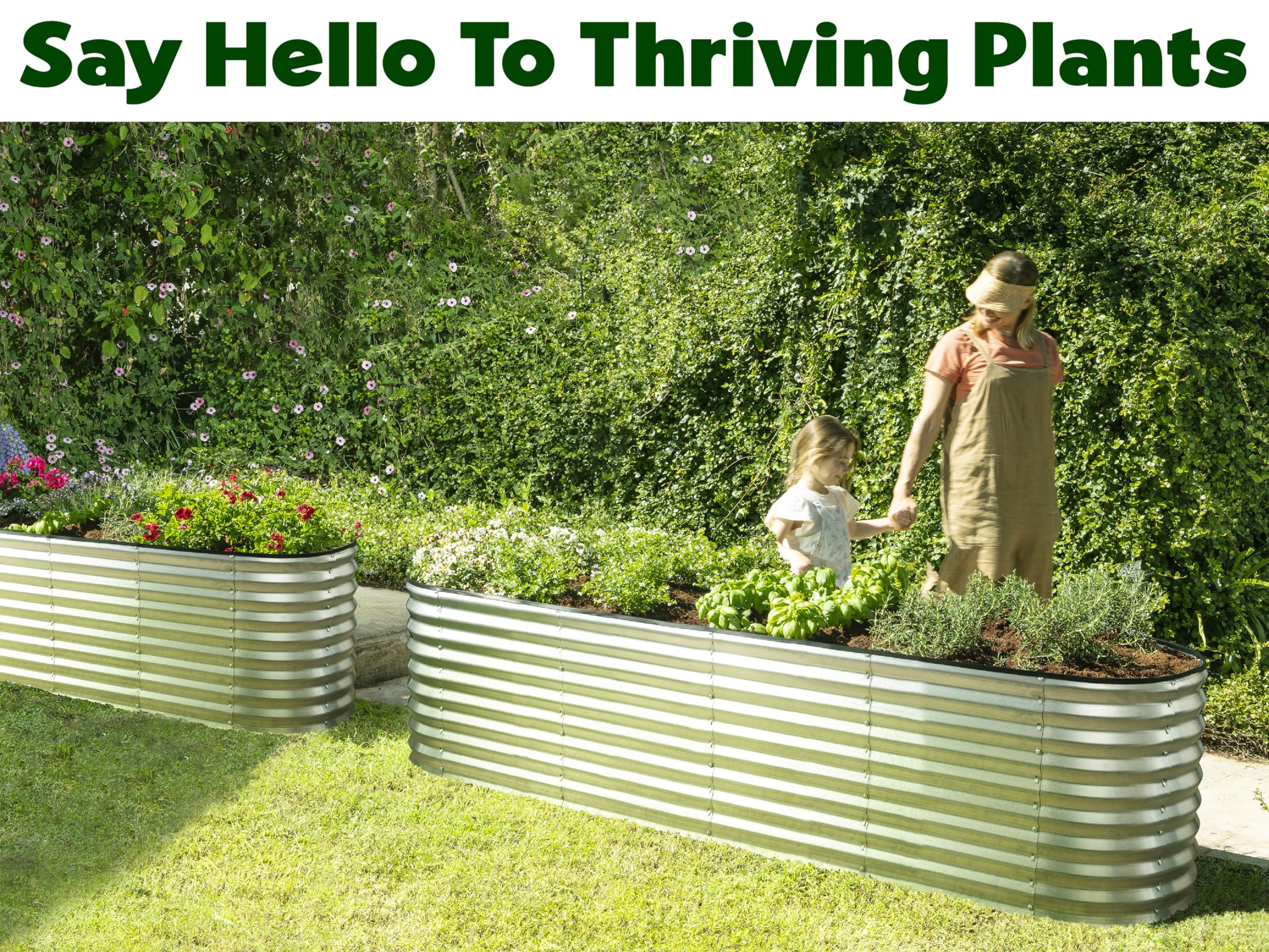 Plant & Plot zinc coating adds durable rust protection for outdoor use