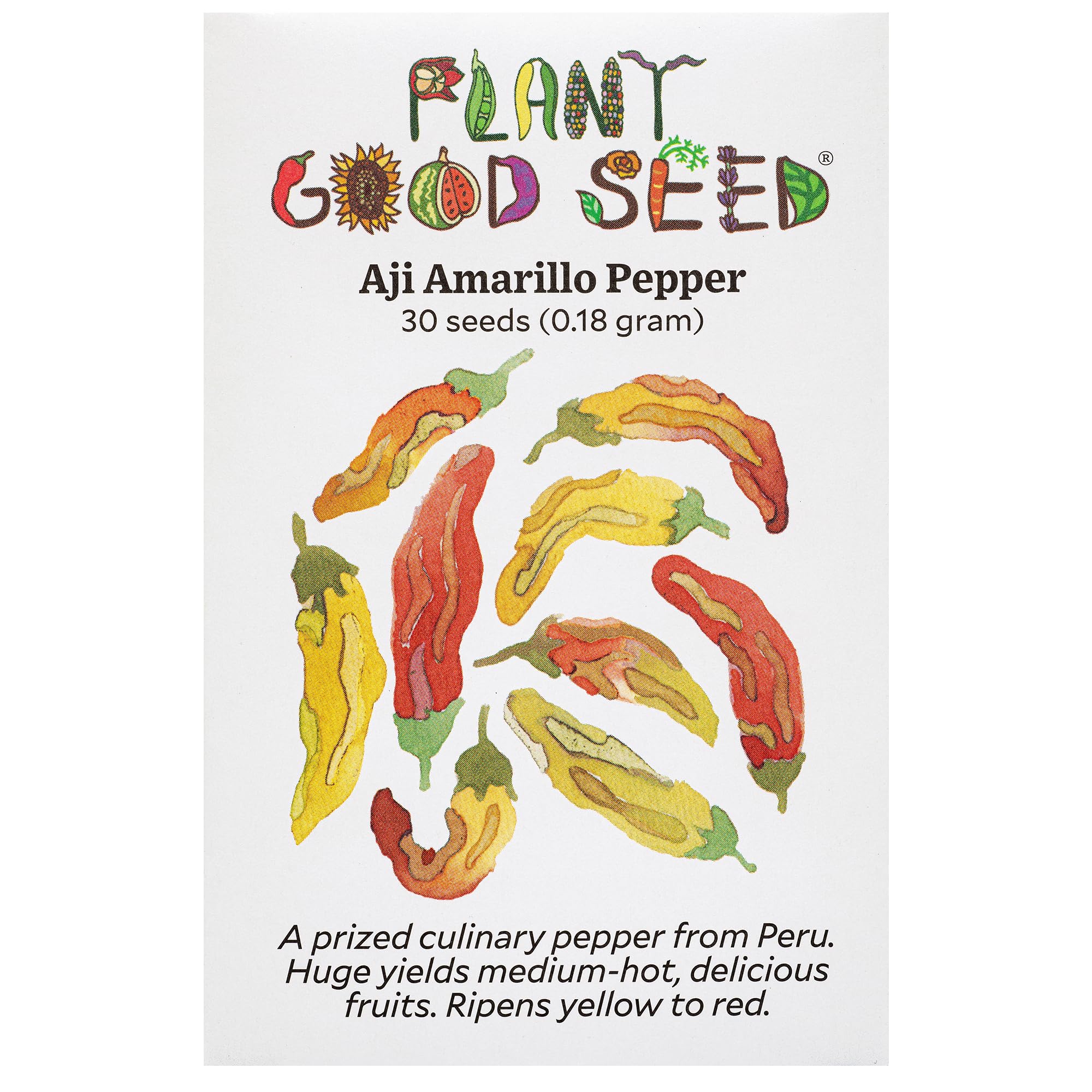 Plant Good Seed Aji Amarillo seed packet ideal for a flavorful harvest