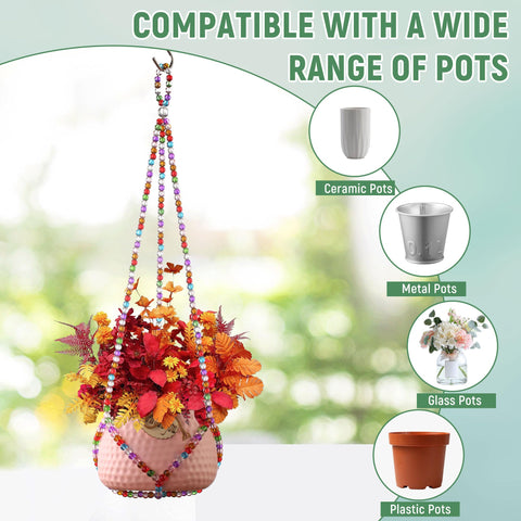 Plant hanger suitable for succulents and hydroponic setups, 21 inches long
