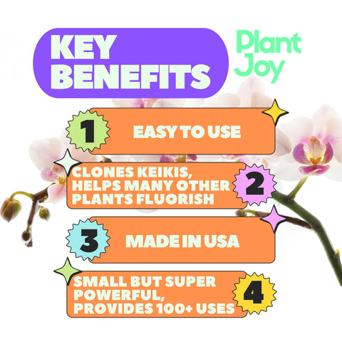 Plant Joy Keiki Paste applicator sticks ready for precise node application.