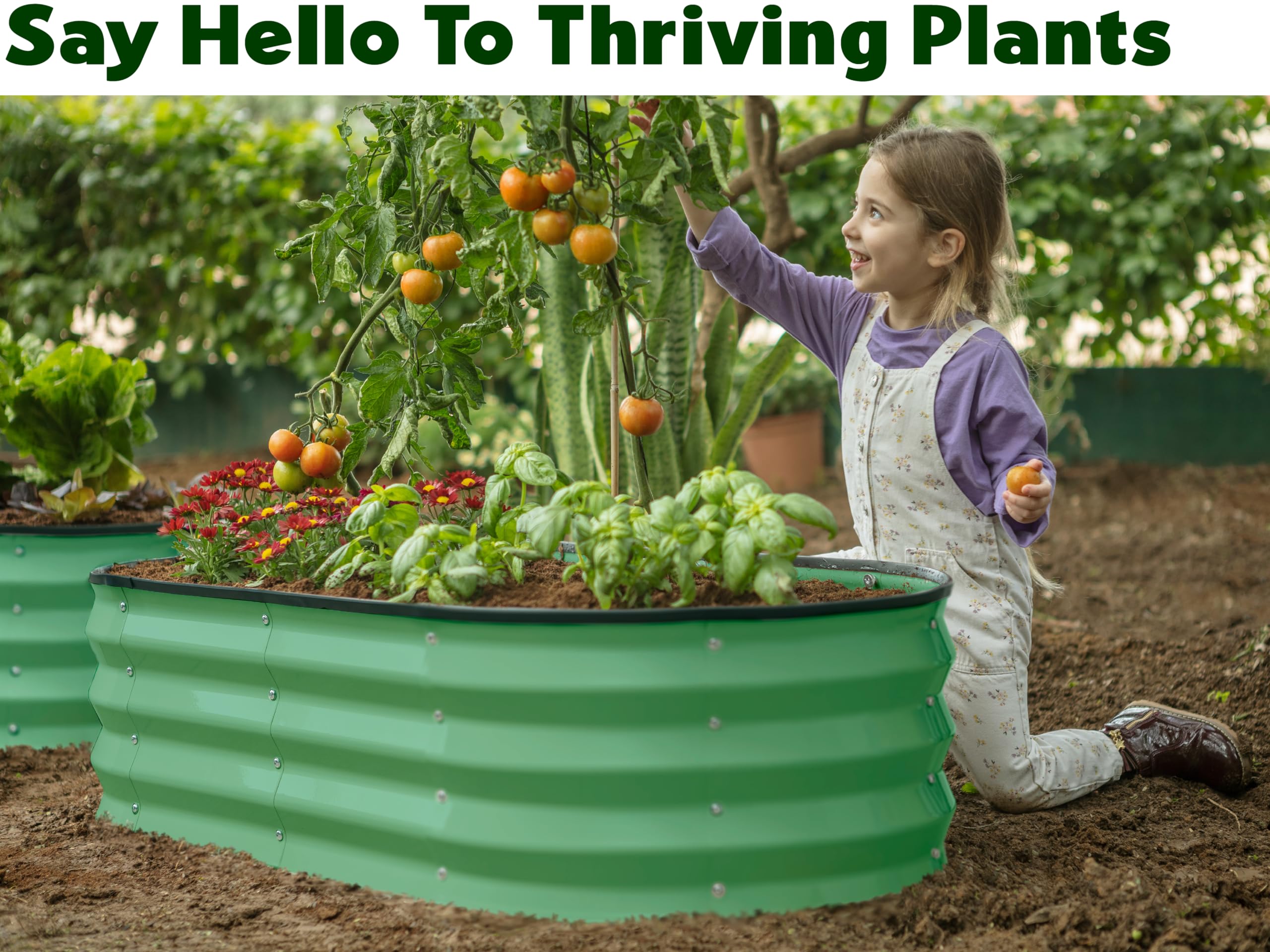 Plant & Plot galvanized metal detail with zinc coating indicating rust protection.