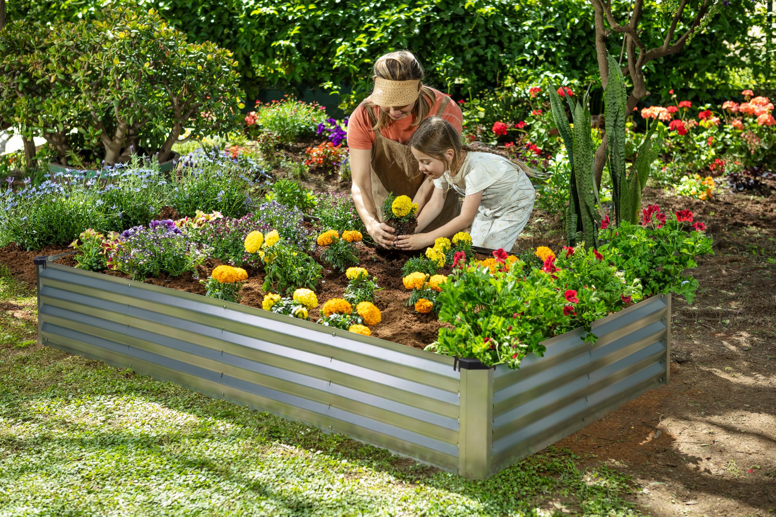 Plant & Plot large 6x3x1 ft bed versatile for vegetables, herbs, and flowers
