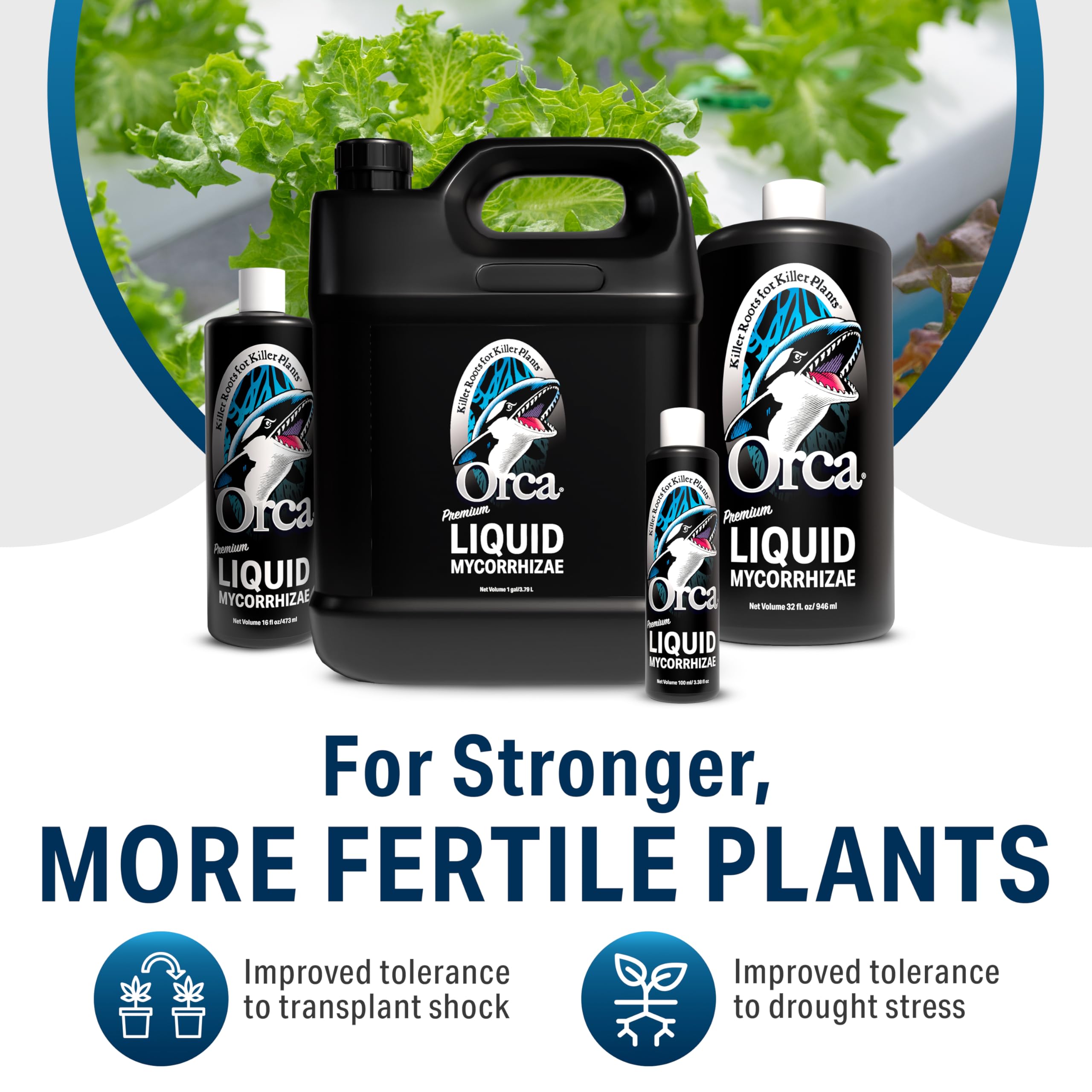 Plant Success Orca in-pot plants show thriving root systems.