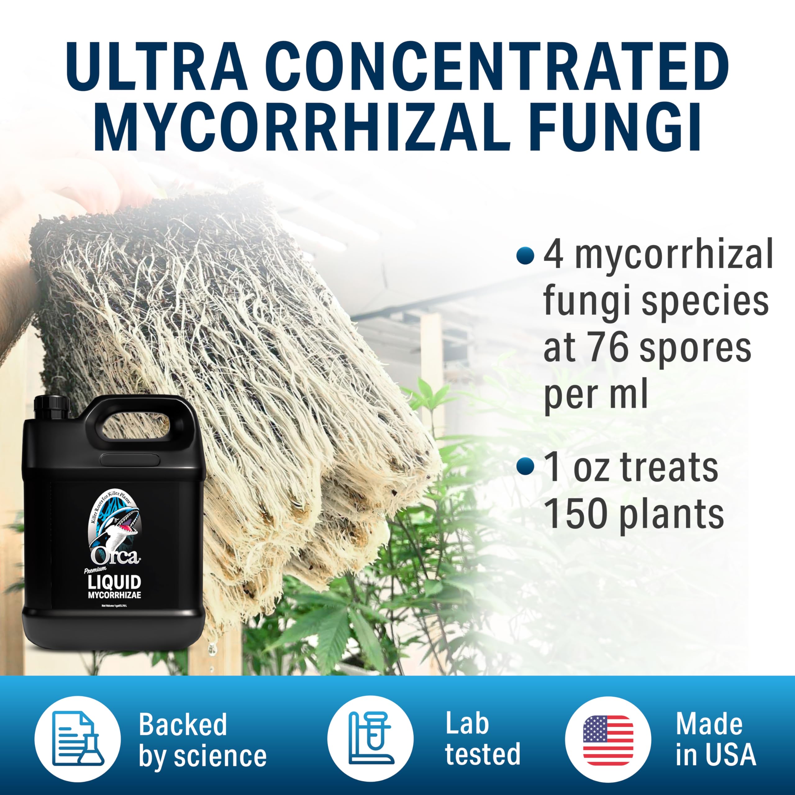 Plant Success Orca liquid-dispense close-up for easy root application.