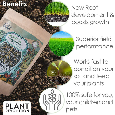 Plant Success Organics Soluble Mycorrhizae-established-landscape thriving soil diversity and plants
