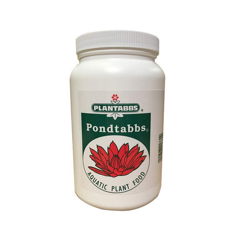 Plantabbs PondTabs 300ct tablets in bottle offer balanced nutrients for aquatic plants.