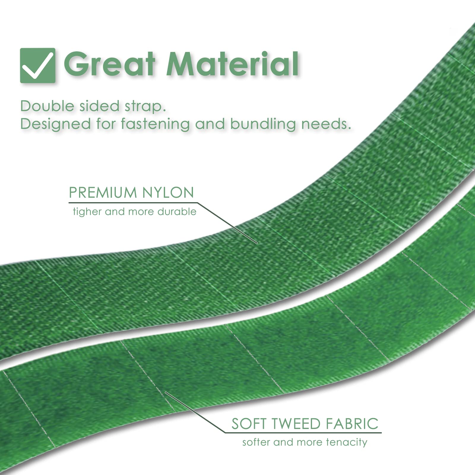 Plantactic Garden Tie double-sided with nylon hook and soft backing