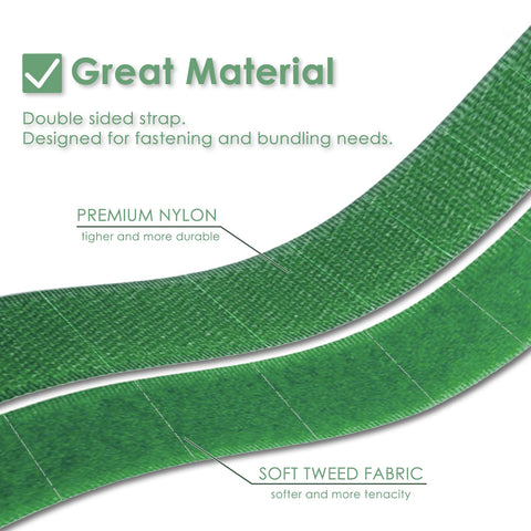 Plantactic Garden Tie double-sided with nylon hook and soft backing