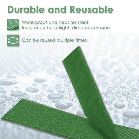 Easy wrap and secure hold around branches with the soft surface.