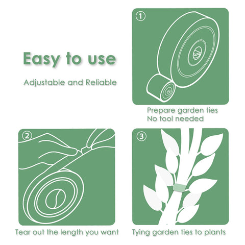Plantactic Garden Tie soft nylon surface protects plant tissue