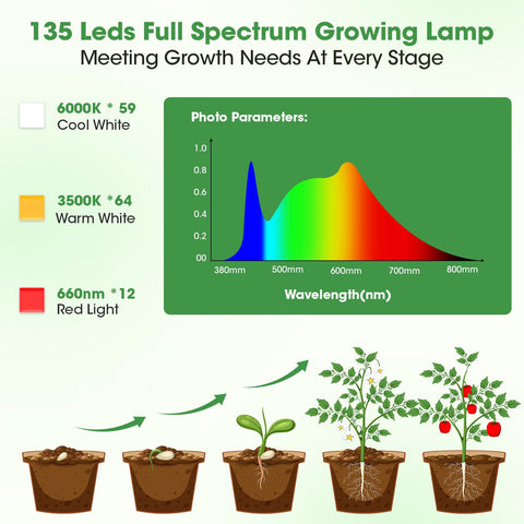 PlantaPulse panel offers 10 brightness levels for flexibility.