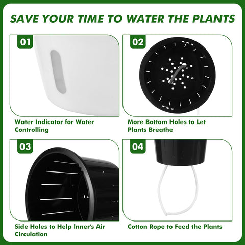 Planterhoma dual-layer inner and outer pot for simple care.