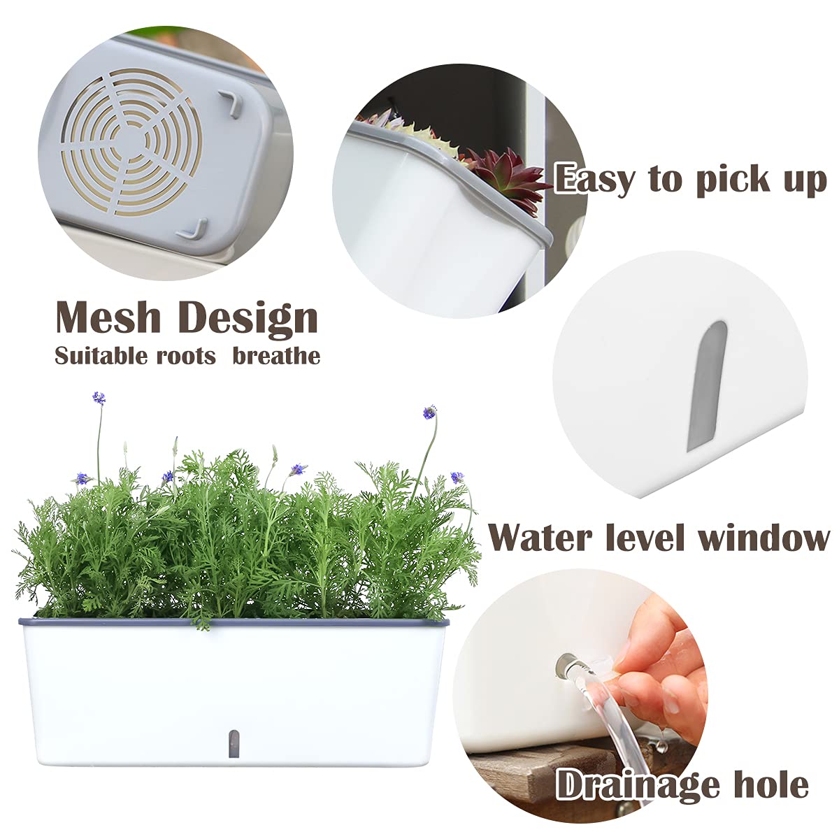 Planterhoma durable plastic construction built to last indoors.