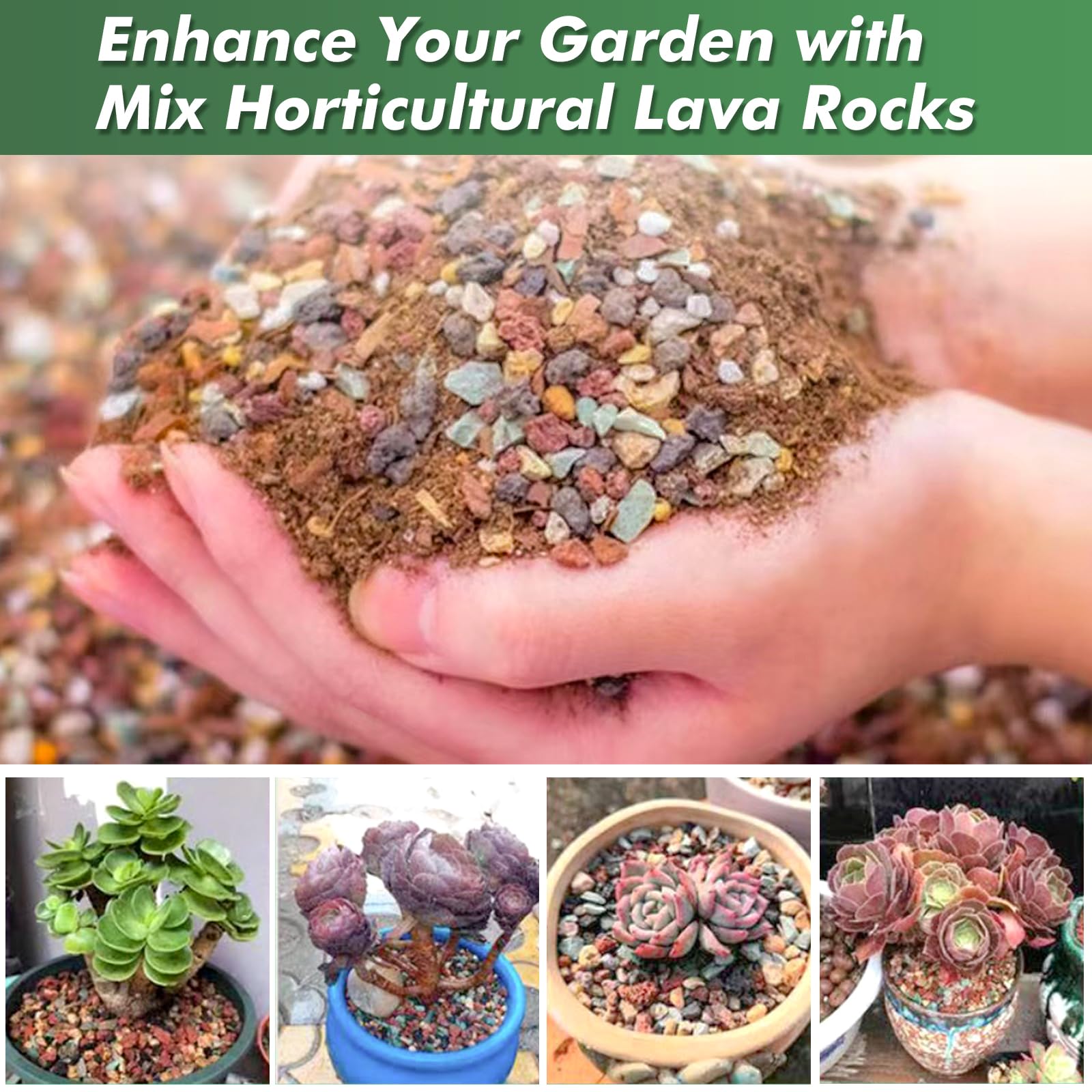 Planterhoma lava rocks serve as inert media for hydroponics and irrigation setups