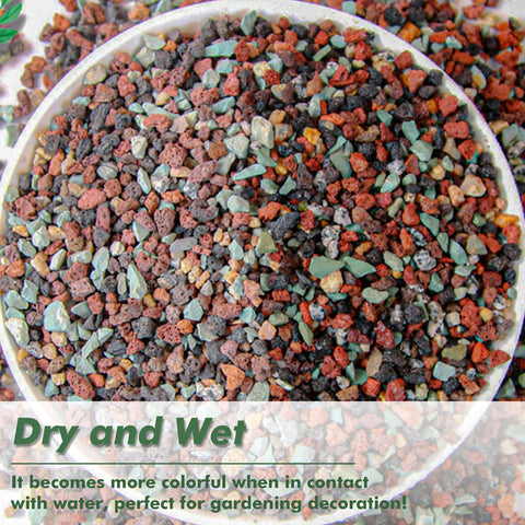 Planterhoma lava rocks improve soil drainage in potting mixes and containers