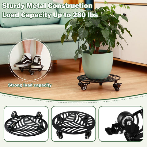 Planterhoma ideal for patios, balconies, and gardens with versatile rolling support.