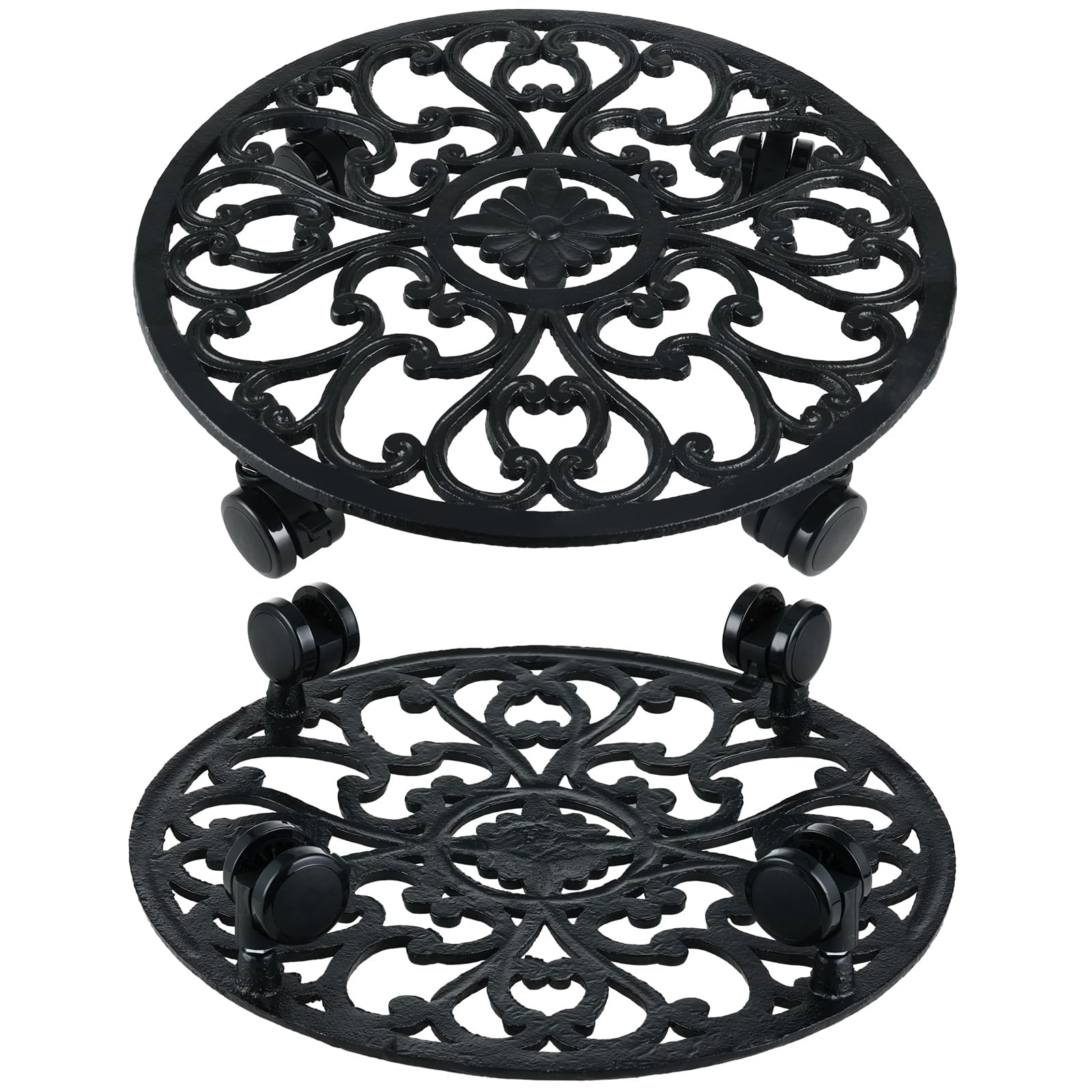 Planterhoma plant rollers with trays prevent spills and keep areas clean