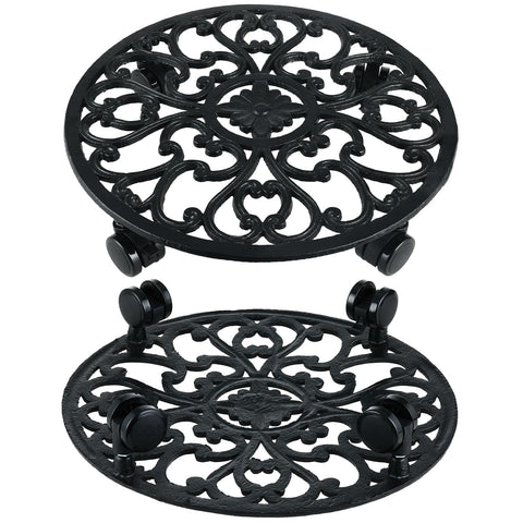 Planterhoma plant rollers with trays prevent spills and keep areas clean