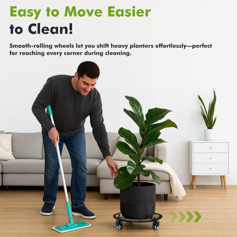 Planterhoma leaf-pattern design adds style while maintaining practical mobility.