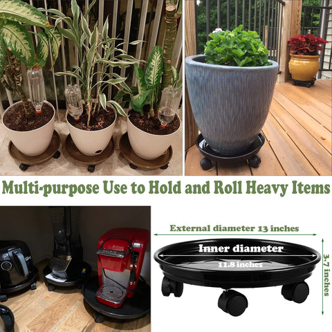 Planterhoma glides smoothly on wood floors without scratching surfaces