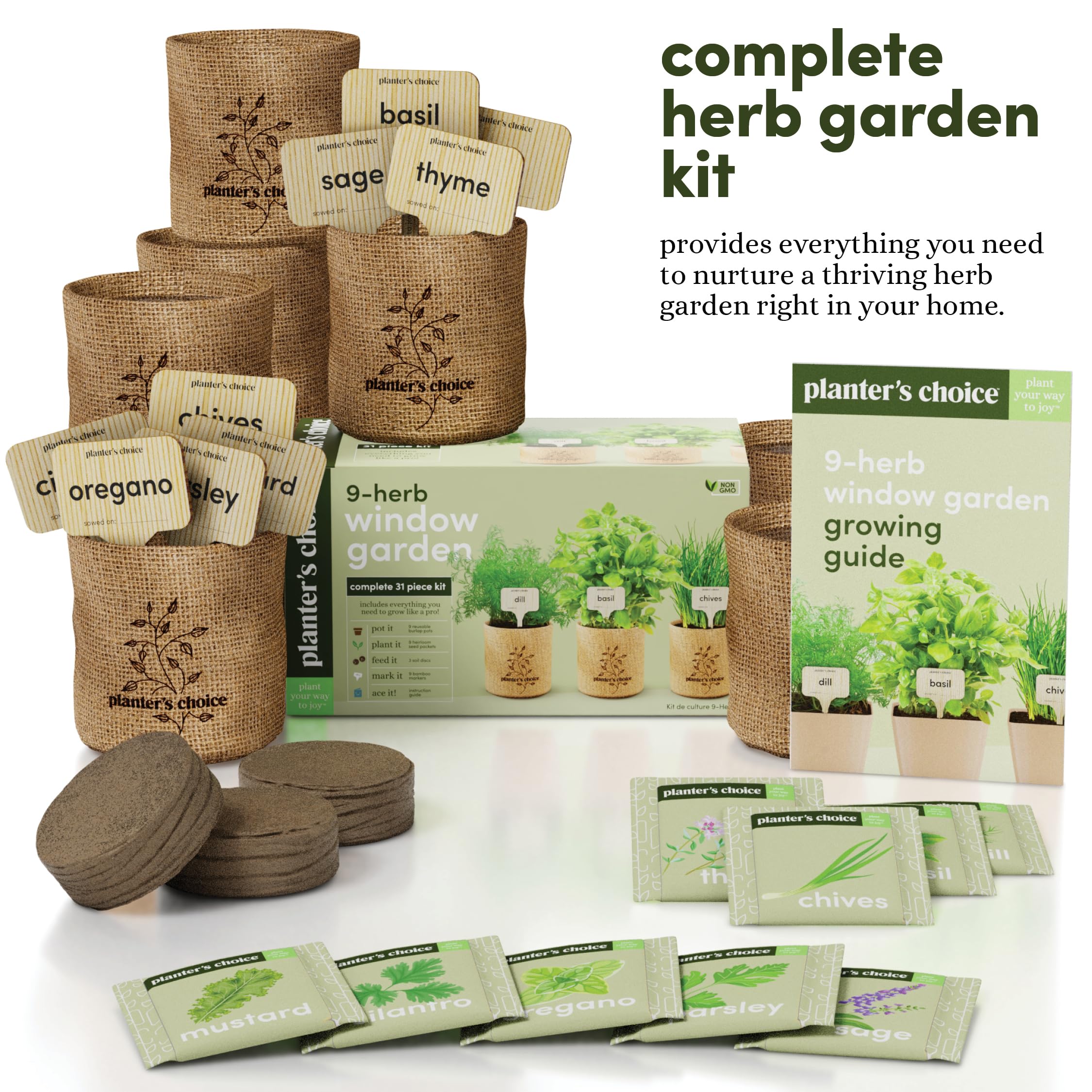 Planters' Choice heritage seed pack designed for reliable germination and vibrant growth