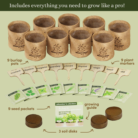 Planters' Choice step-by-step guide aiding beginners in growing herbs at home
