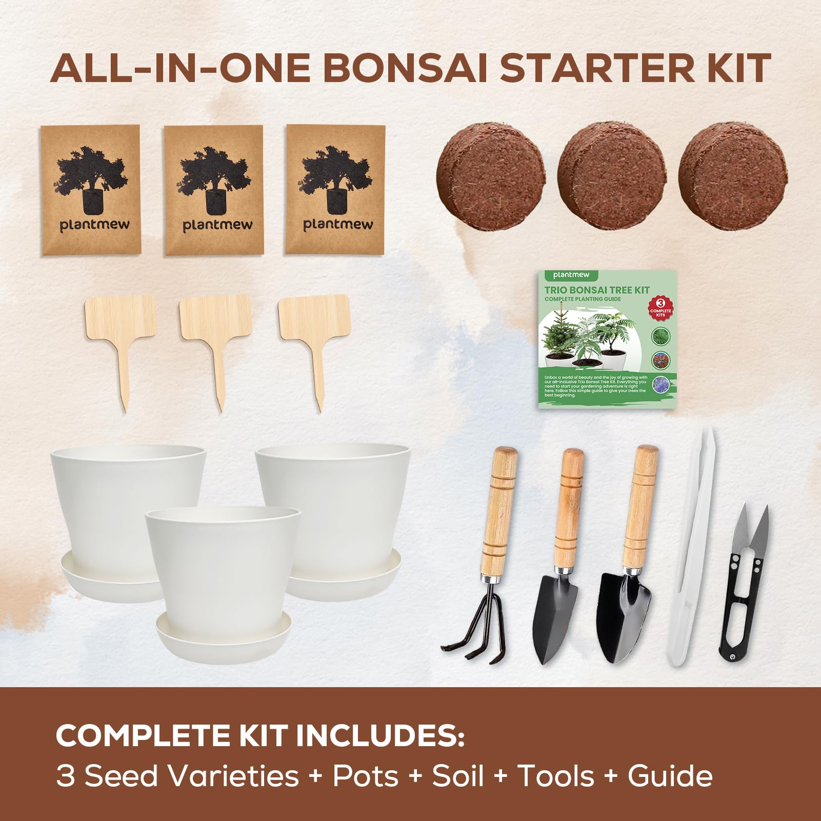 PLANTMEW Bonsai tools and materials for precise pruning and care