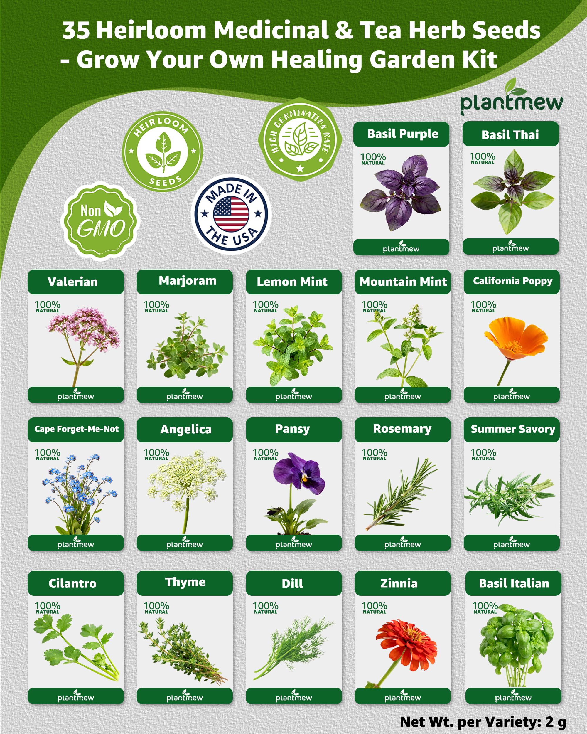 PLANTMEW dried herb leaves for flavorful tea blends and cooking