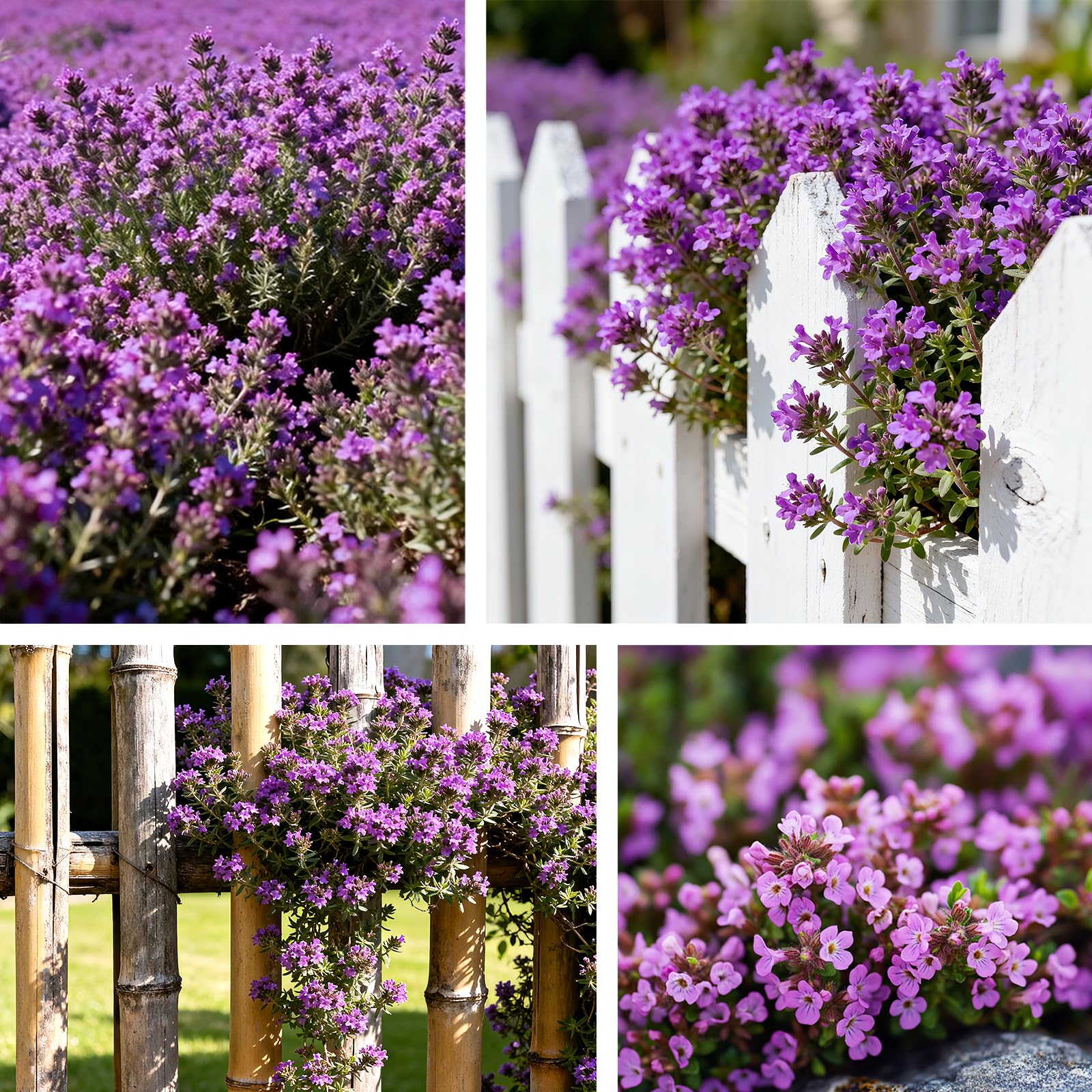 PlantMew fragrant thyme in sunlit garden creating pleasant scents.
