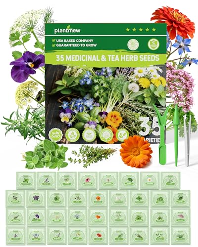 PLANTMEW label closeup reveals heirloom varieties for resilient home gardening
