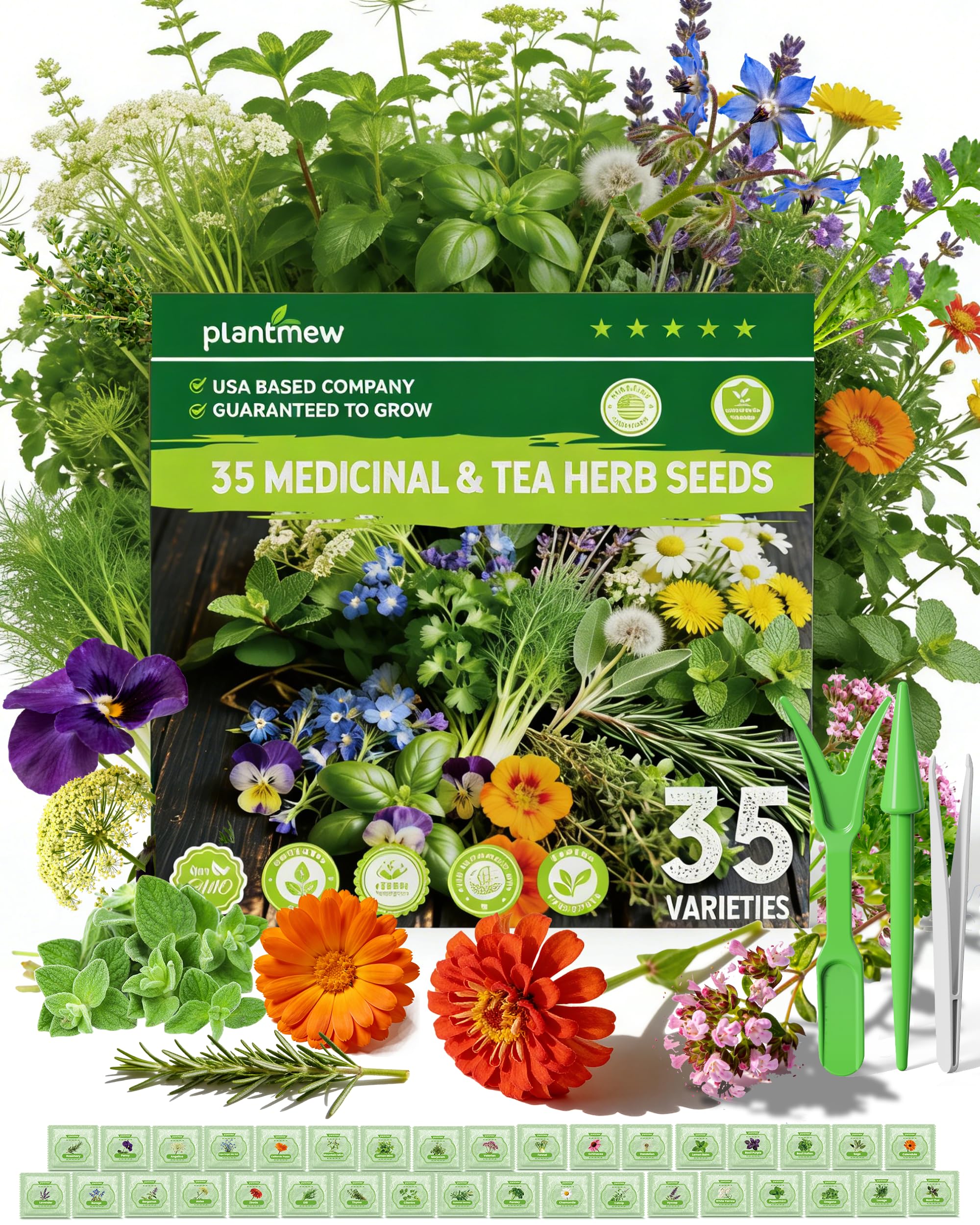 PLANTMEW medicinal herbs seed pack ready for planting in your home garden