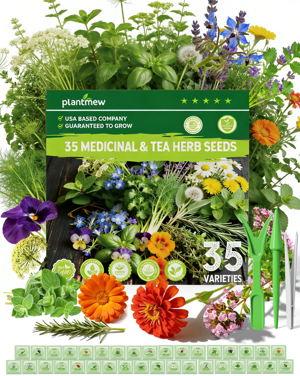 PLANTMEW medicinal herbs seed pack ready for planting in your home garden