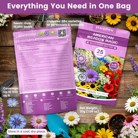 PlantMeW pollinator bloom selection highlighting nectar-rich flowers attracting bees and butterflies.