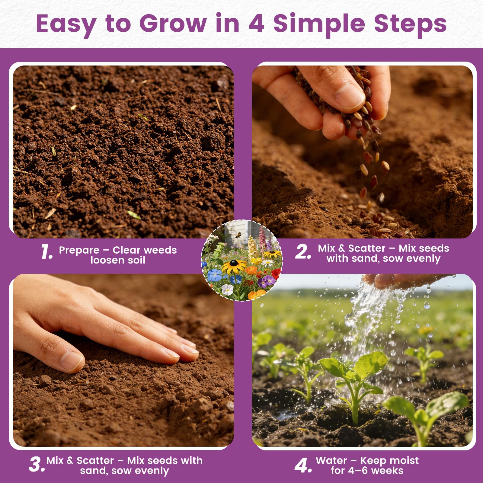 PlantMeW resealable seed pouch preserving freshness and viability for seasons to come.