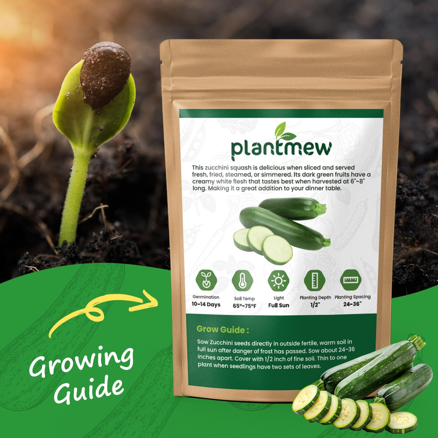 PlantMew seed packet close-up for reliable, easy-to-grow home harvest
