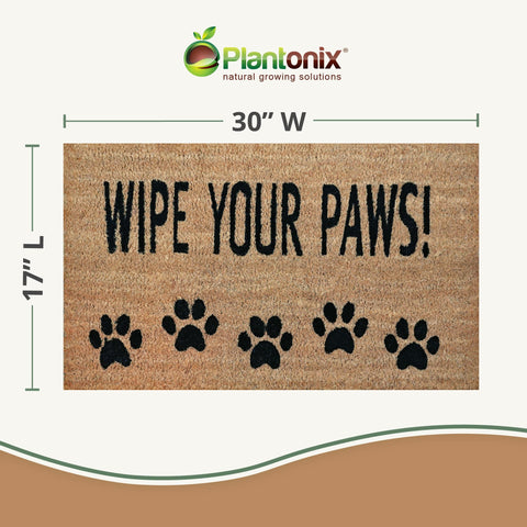Plantonix Coco Coir Doormat in the entryway offers a natural, durable welcome