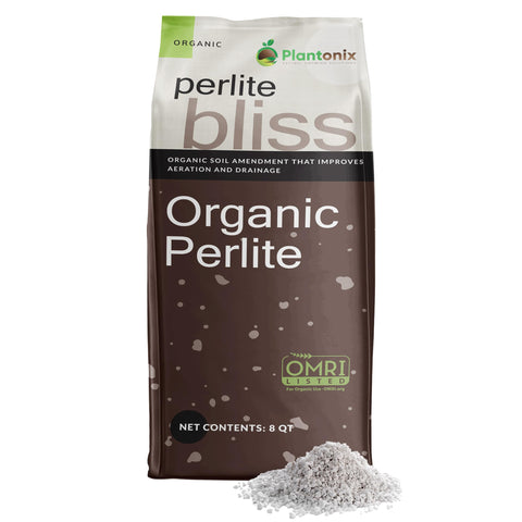 Plantonix Perlite Bliss in indoor garden mix improves aeration for thriving potted plants