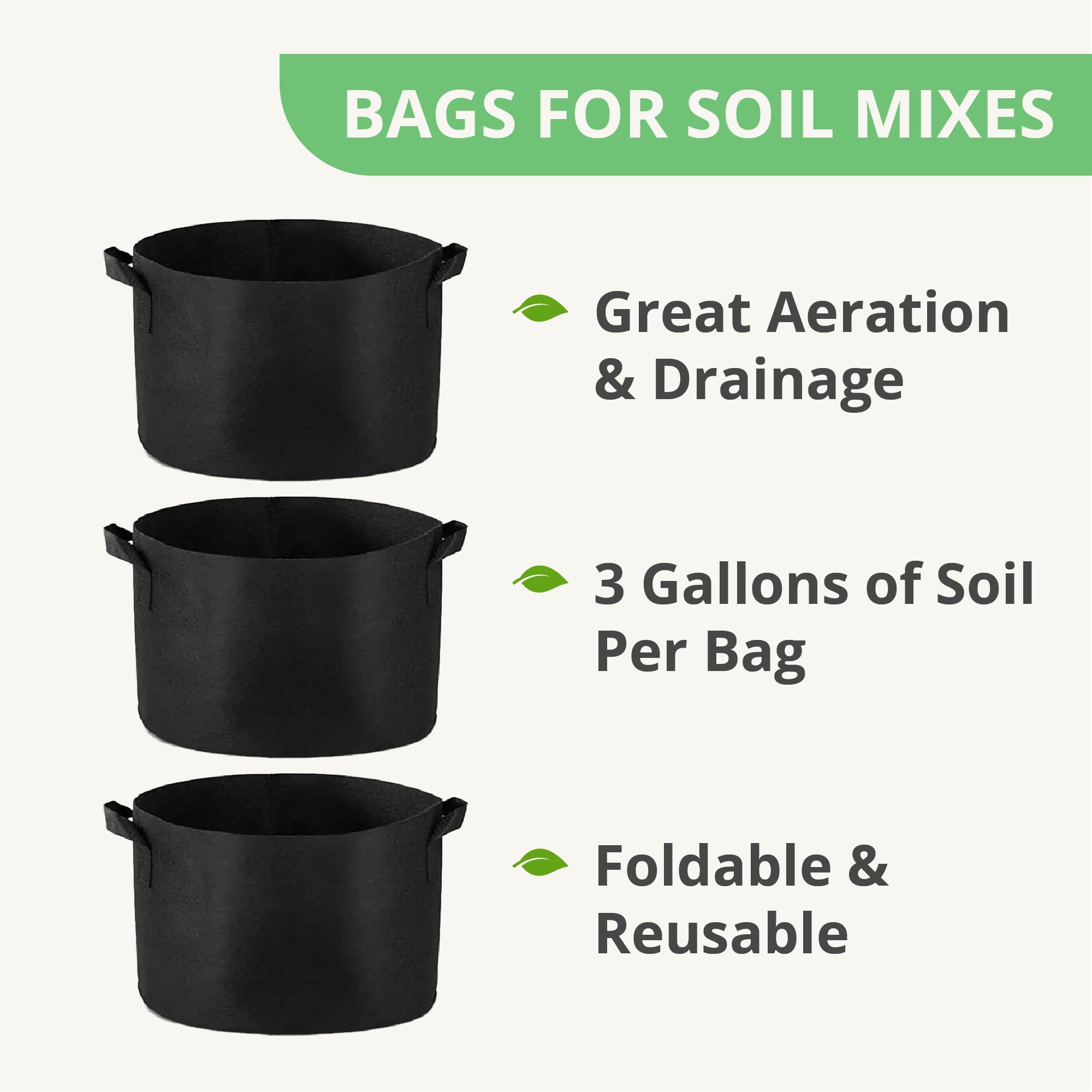 Plantonix grow bags are durable, breathable, and reusable for multiple seasons.