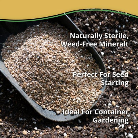 Soil mix with Vermiculite Bliss enhances aeration and drainage.