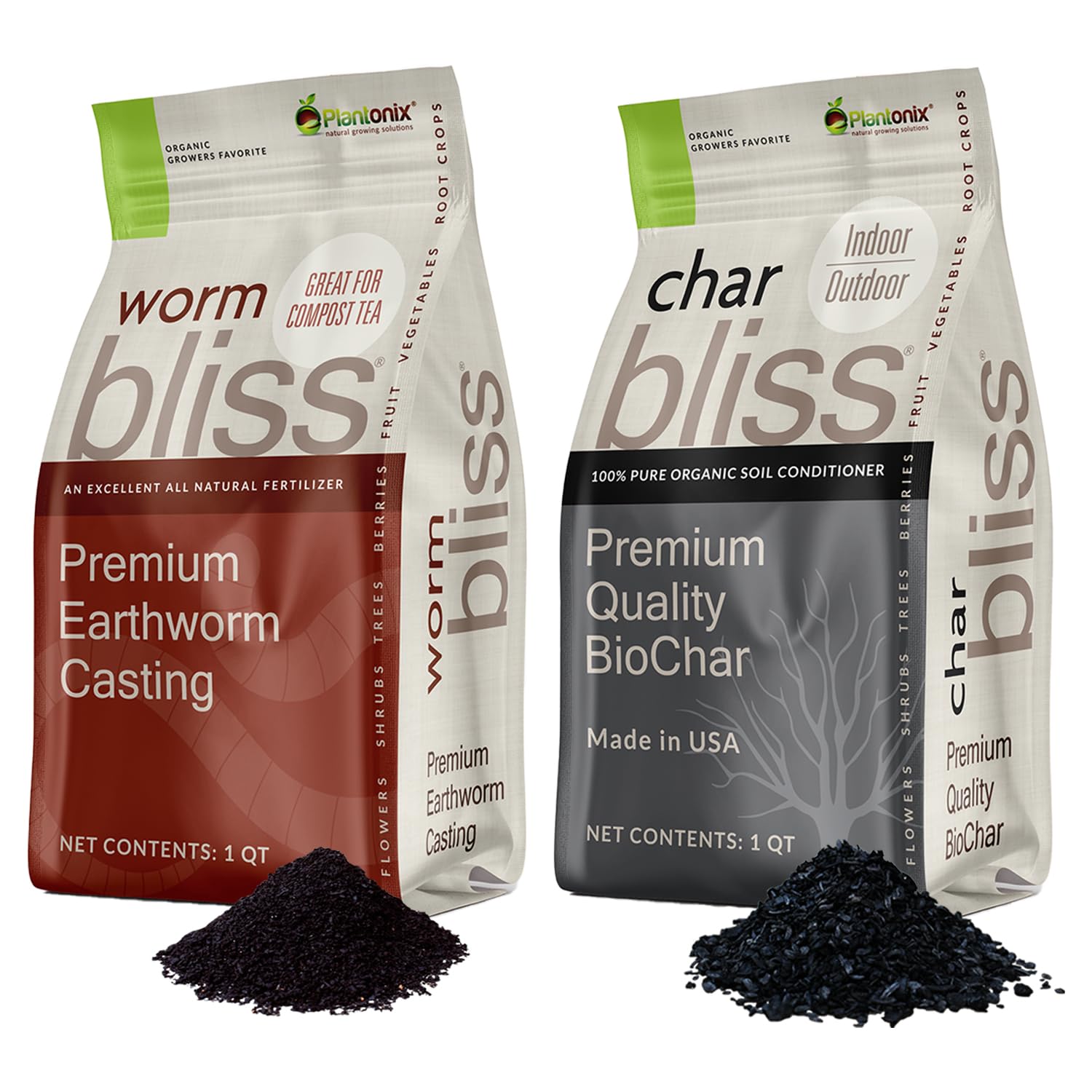 Plantonix Worm Bliss bottle shown for easy indoor plant nourishment.