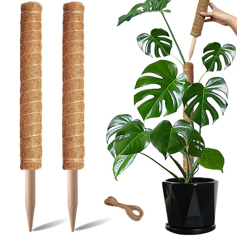 PLANTPOLEX moss pole 17-inch stackable guiding Monstera upward