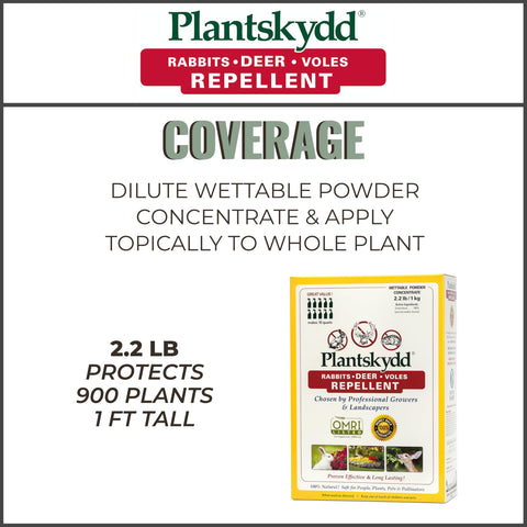 Plantskydd liquid mix bowl with powder dissolving for application