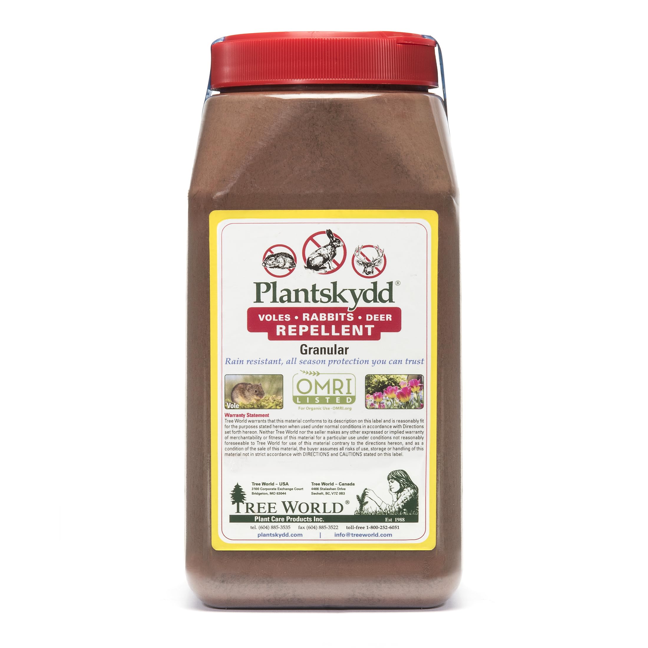 Plantskydd OMRI-listed for organic use in gardening settings.