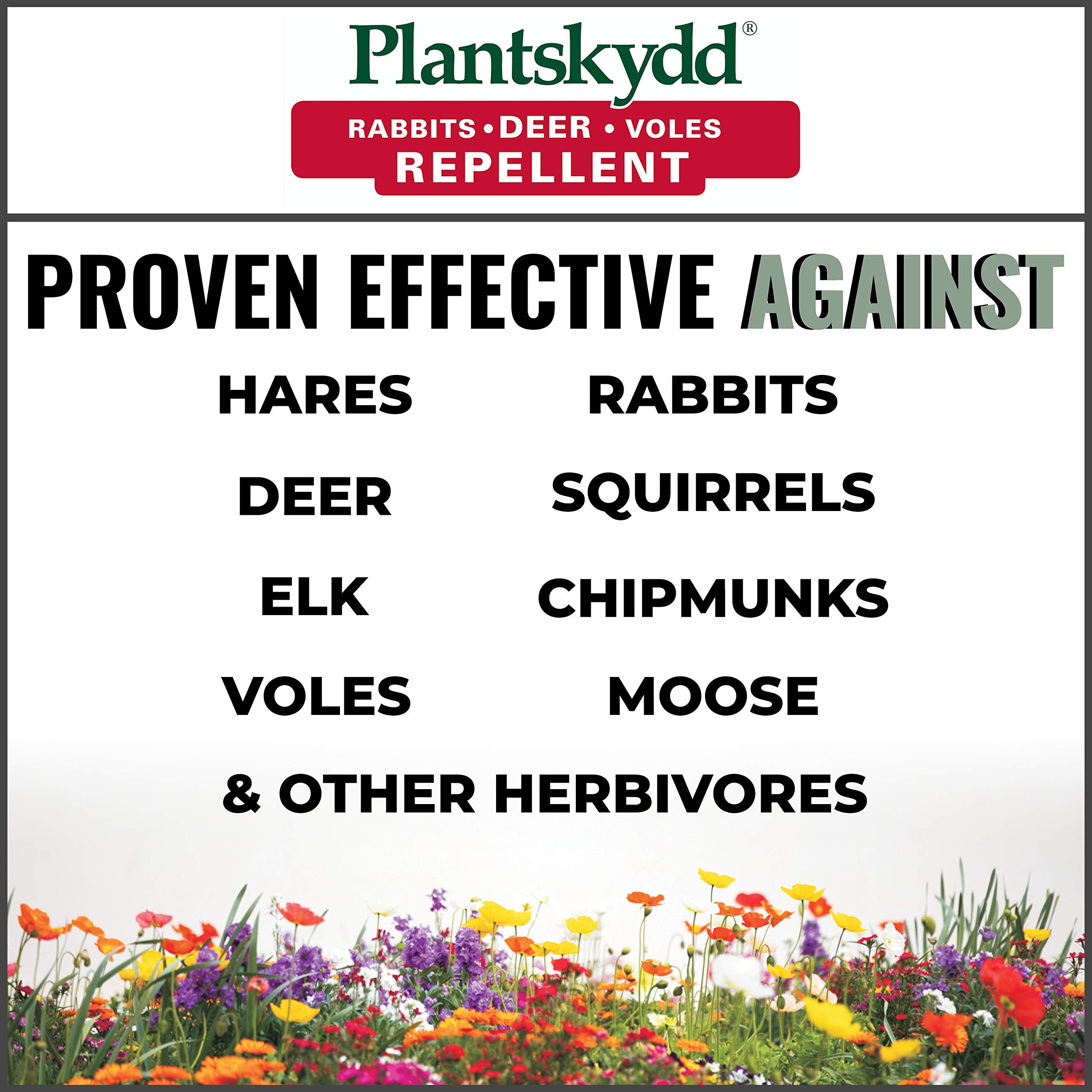 Plantskydd wettable powder pack ready to activate into liquid deterrent
