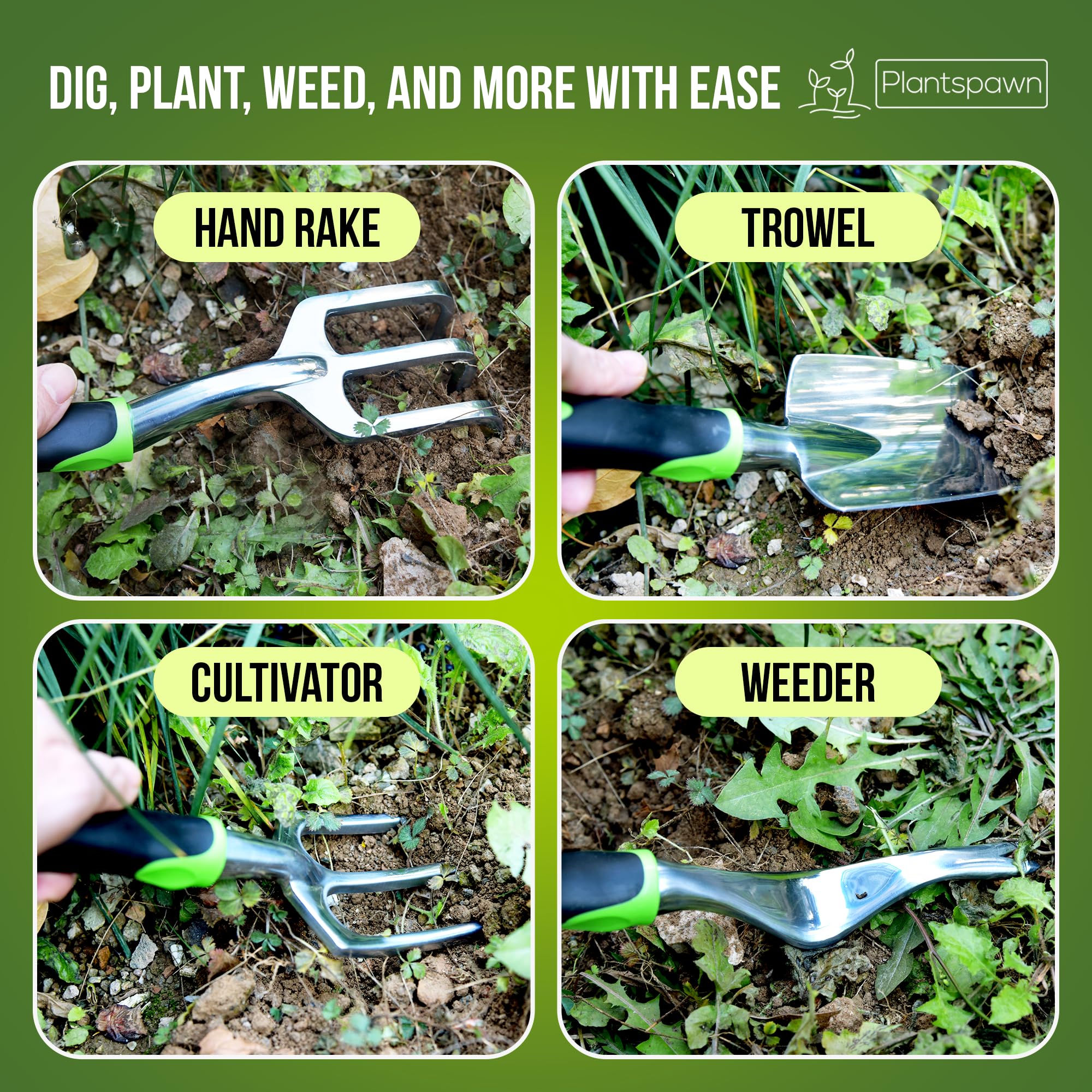 PlantSpawn transplanter in action for easy seedling relocation.