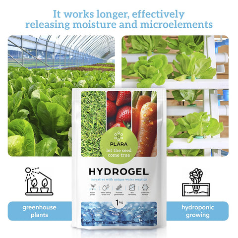 Plara keeps lawn soil hydrated during dry spells.
