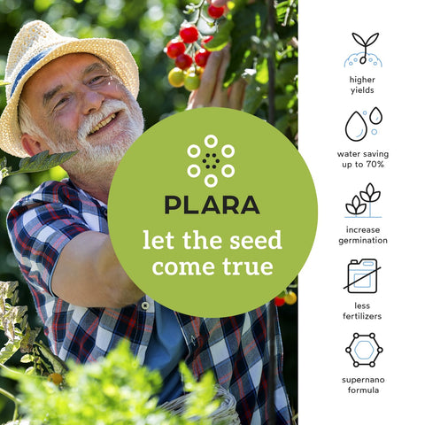 Plara packaging safety label highlights non-toxic components.