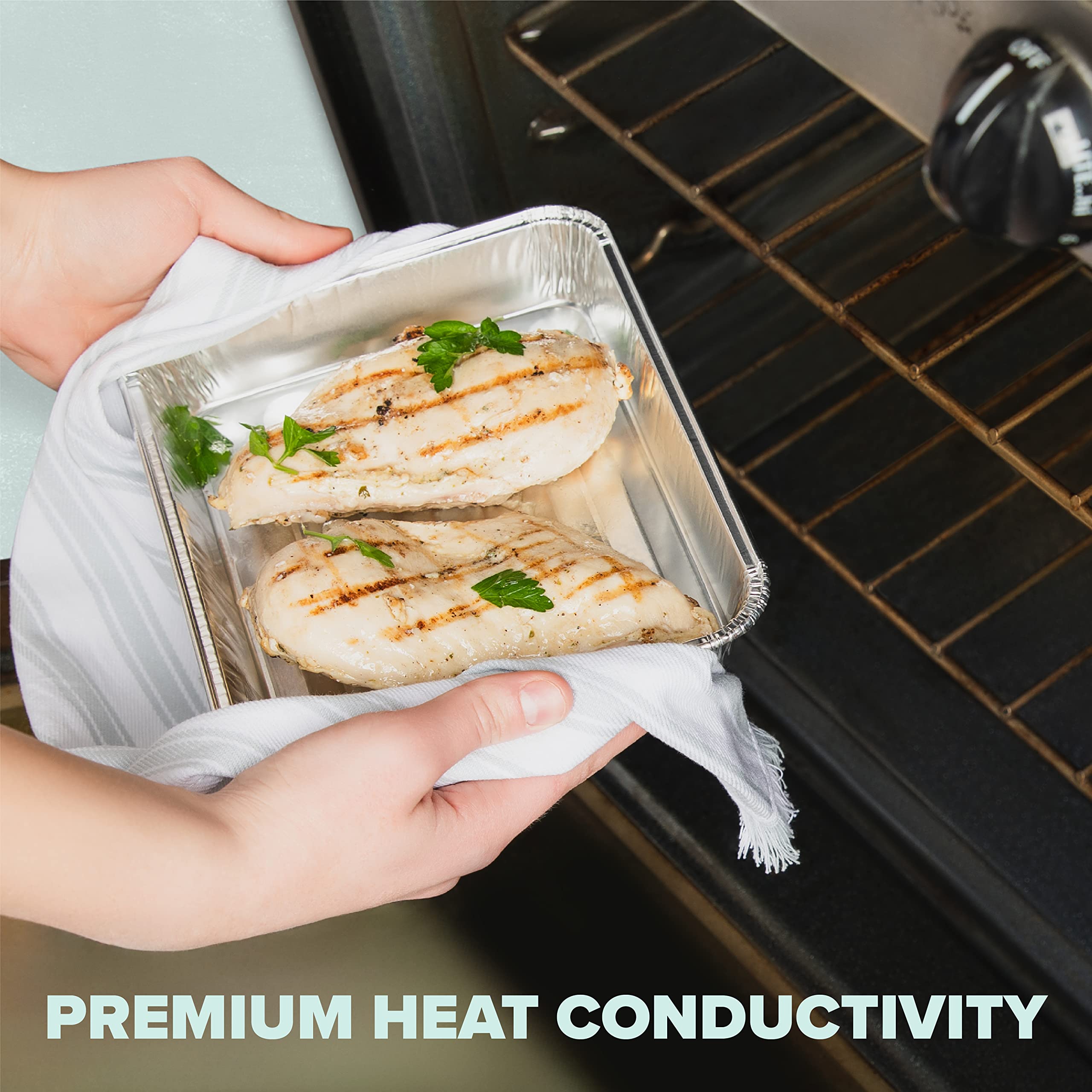 PlasticPro pack of 10 disposable pans for mess-free grilling.