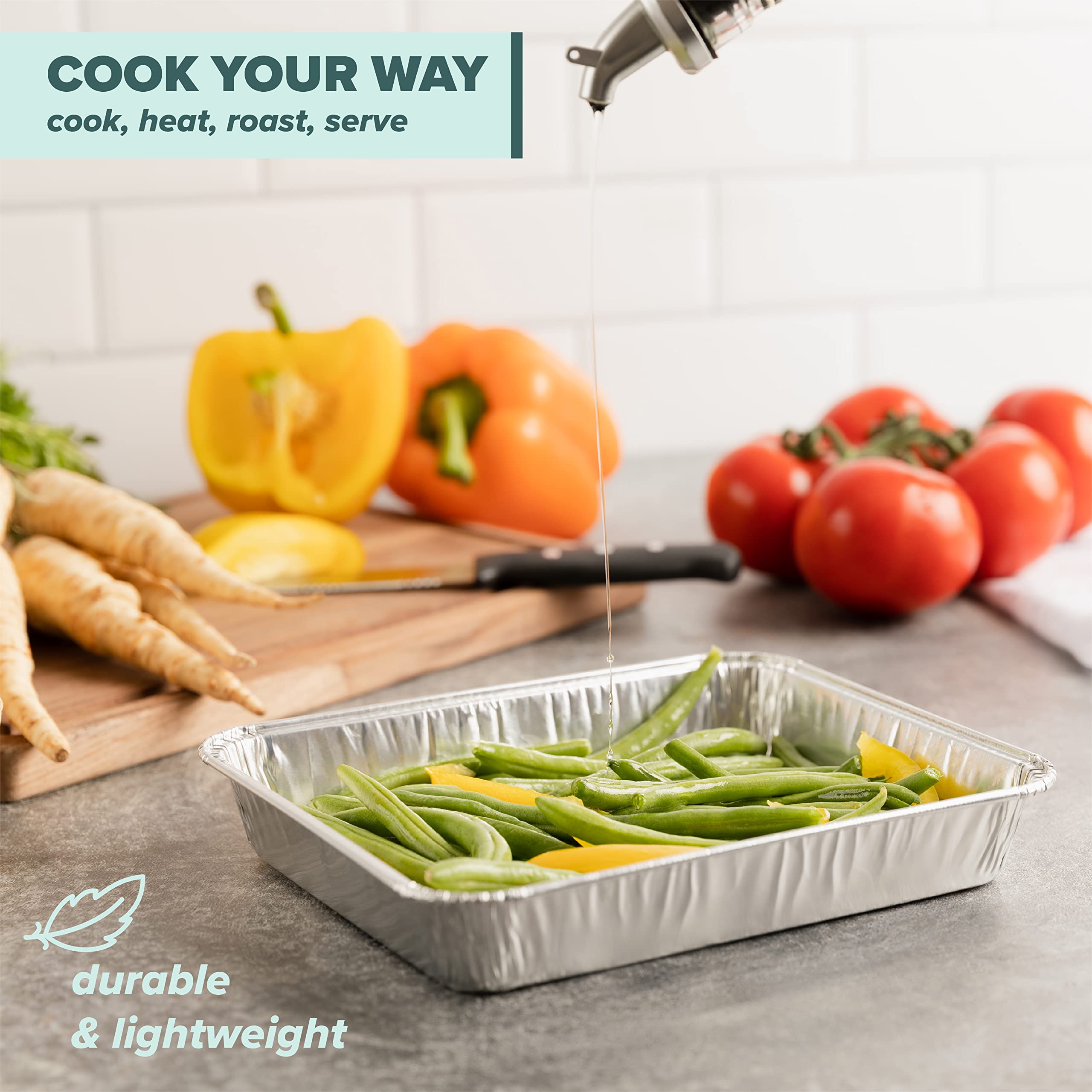 PLASTICPRO ribbed grill pan 8.5x7 inches prevents food from slipping.