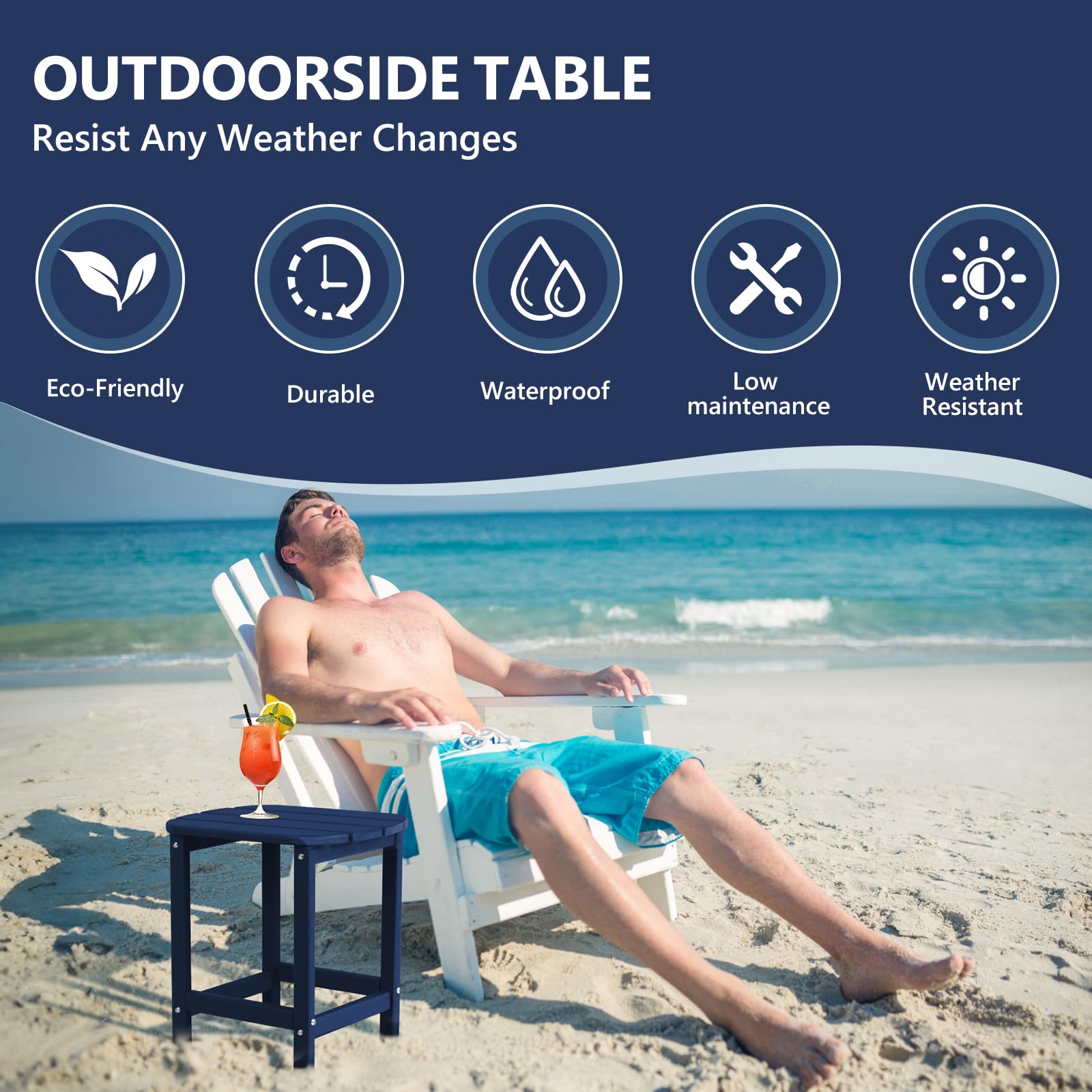 Versatile indoor and outdoor use as coffee table or plant stand with Plawdlik.